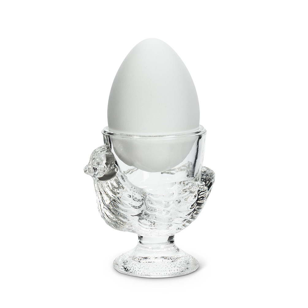 Picture of Abbott Collection AB-27-BREAKFAST 3 in. Chicken Egg Cup, Clear