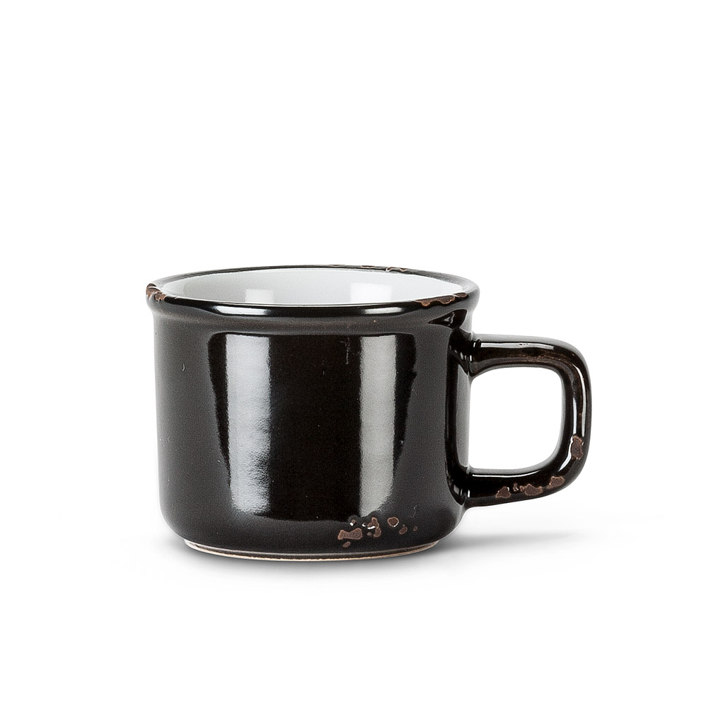 Picture of Abbott Collection AB-27-ENAMEL-ESP-BLK 2 in. Enamel Look Espresso Cup&#44; Black