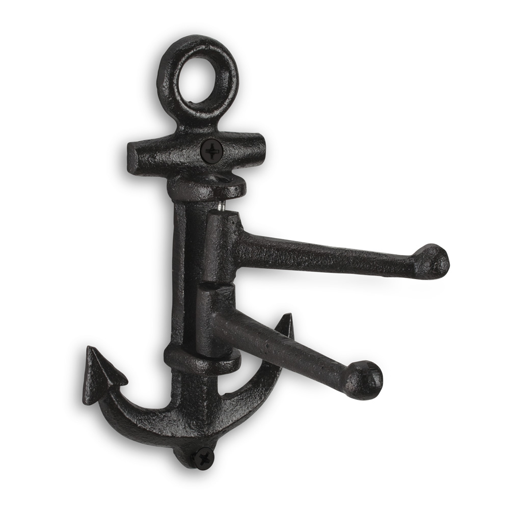Picture of Abbott Collection AB-27-IRONAGE-210 6 in. Anchor Swing Wall Hook&#44; Black