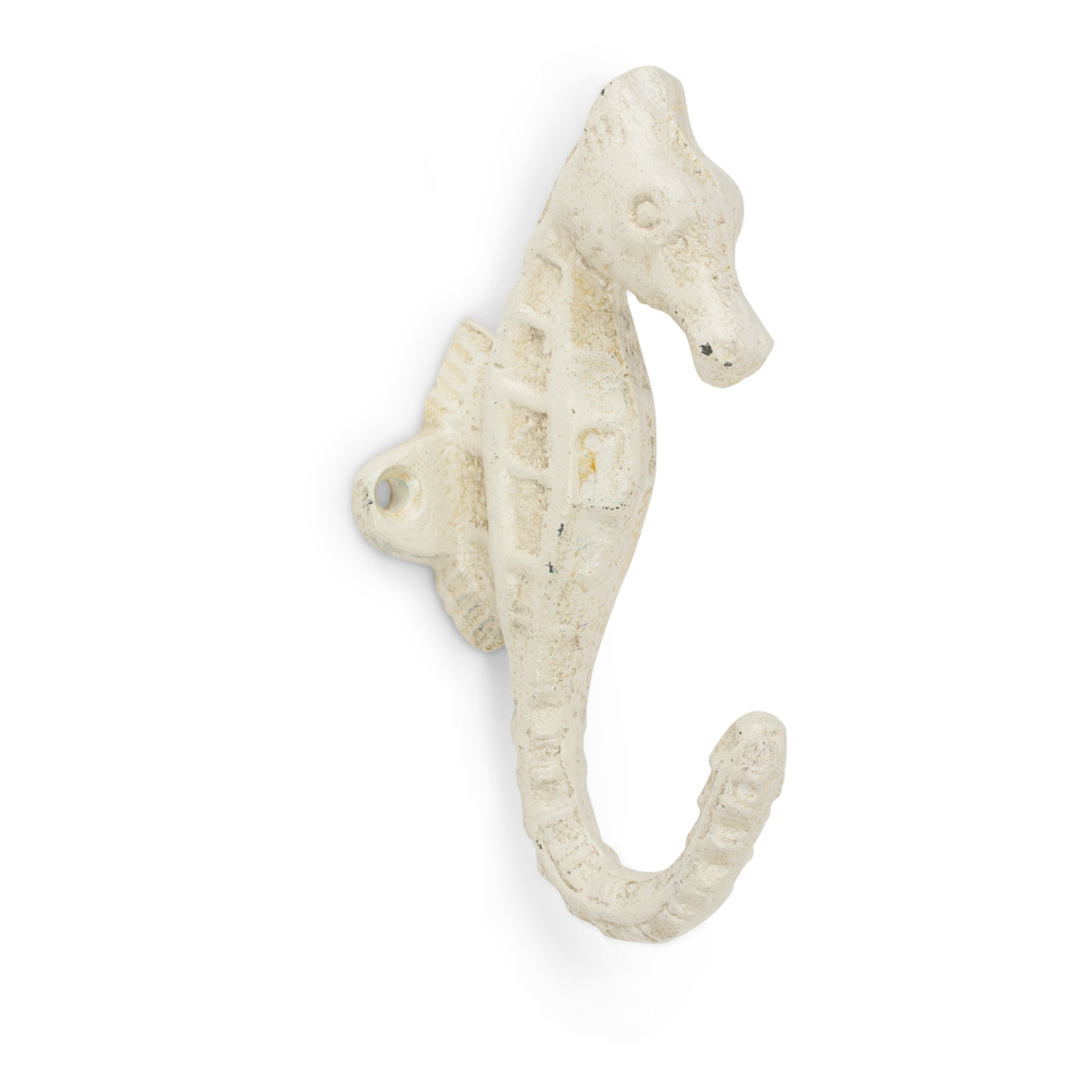 Picture of Abbott Collection AB-27-IRONAGE-212 5 in. Seahorse Wall Hook&#44; Antique Ivory