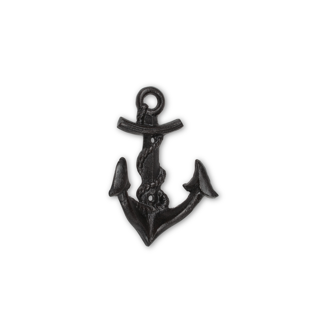 Picture of Abbott Collection AB-27-IRONAGE-215 6 in. Anchor & Rope Wall Hook&#44; Black