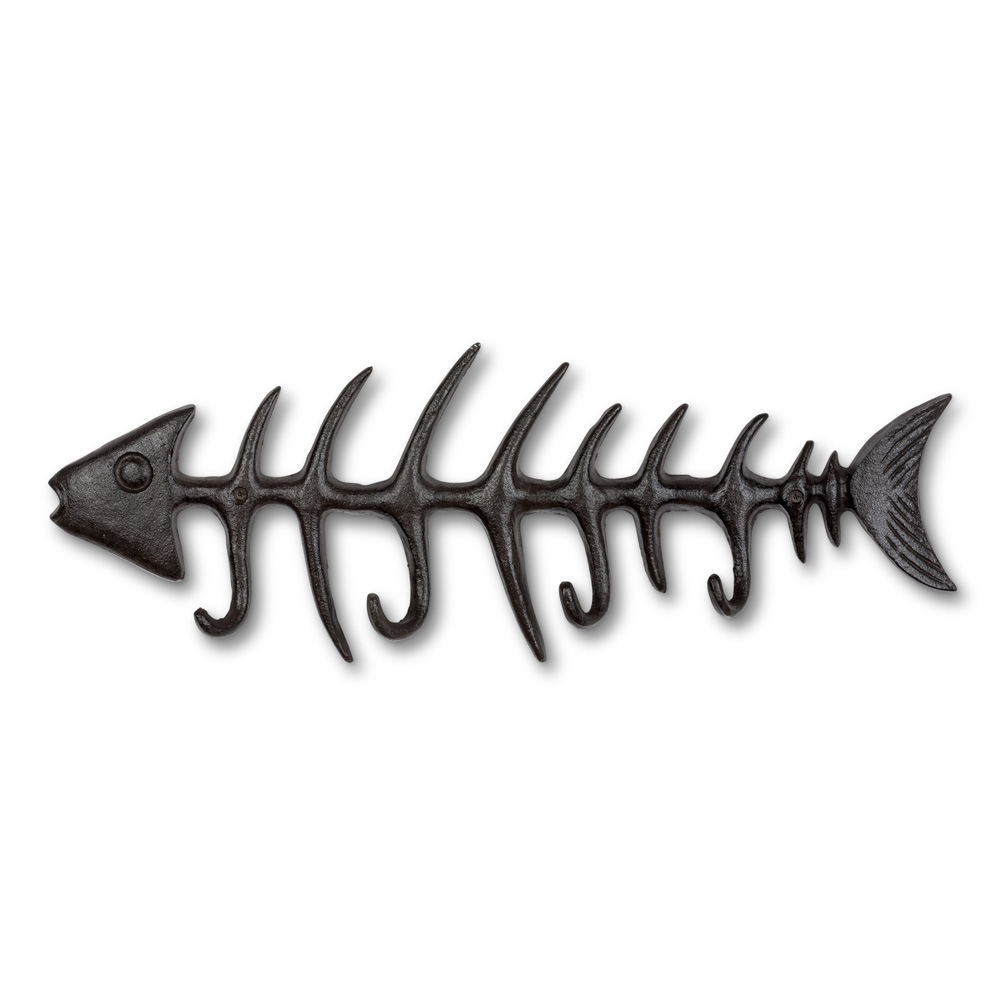 Picture of Abbott Collection AB-27-IRONAGE-236 18 in. Fish Bone Wall Hook&#44; Dark Brown - Large