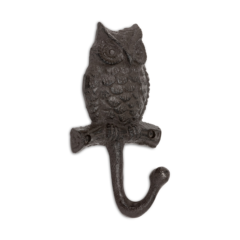 Picture of Abbott Collection AB-27-IRONAGE-238 5 in. Owl Wall Hook&#44; Dark Brown
