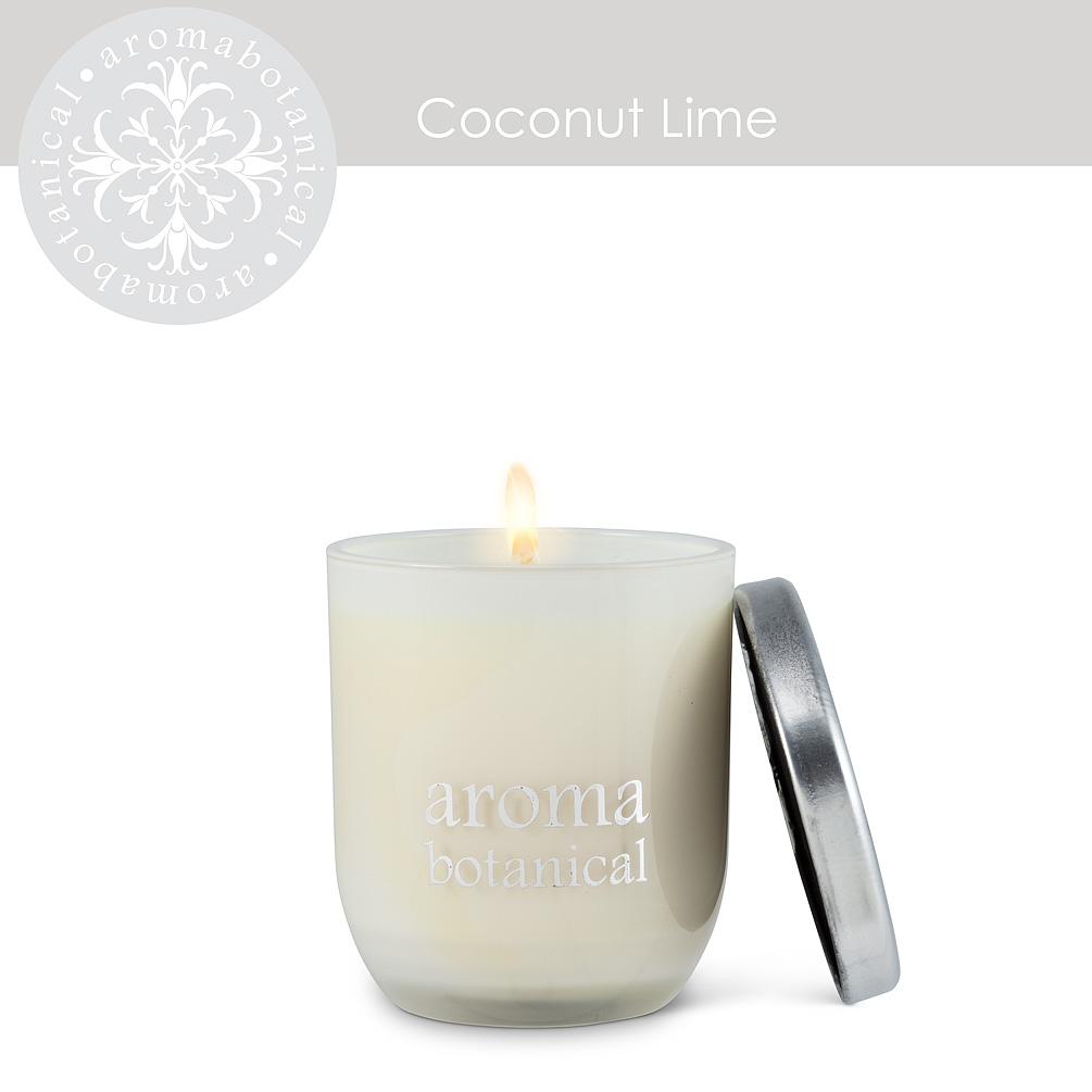 Picture of Abbott Collection AB-16-AB-005-CL 3 in. Coconut Lime Candle&#44; White - Small