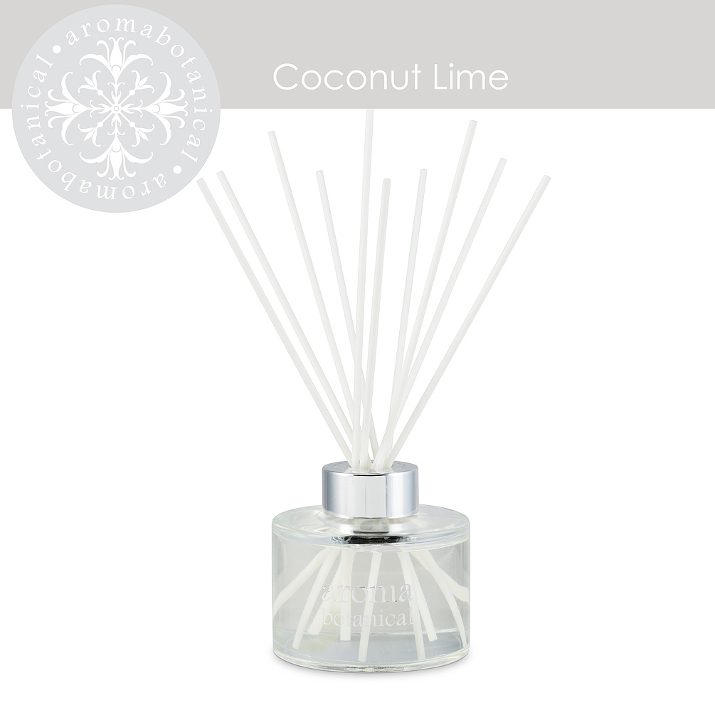 Picture of Abbott Collection AB-16-AB-REED-CL 3.5 x 9 in. Coconut Lime Aroma Diffuser&#44; Clear