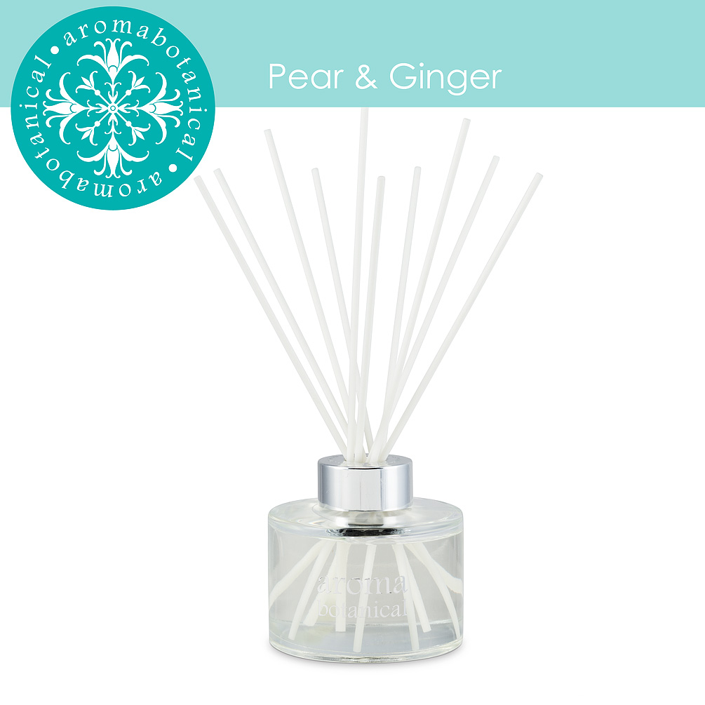 Picture of Abbott Collection AB-16-AB-REED-PG 3.5 x 9 in. Pear & Ginger Aroma Diffuser&#44; Clear