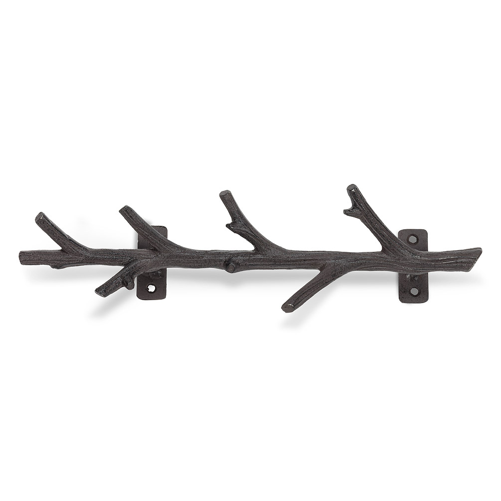 Picture of Abbott Collection AB-27-IRONAGE-487 12 in. Vertical Branch Wall Hook&#44; Dark Brown