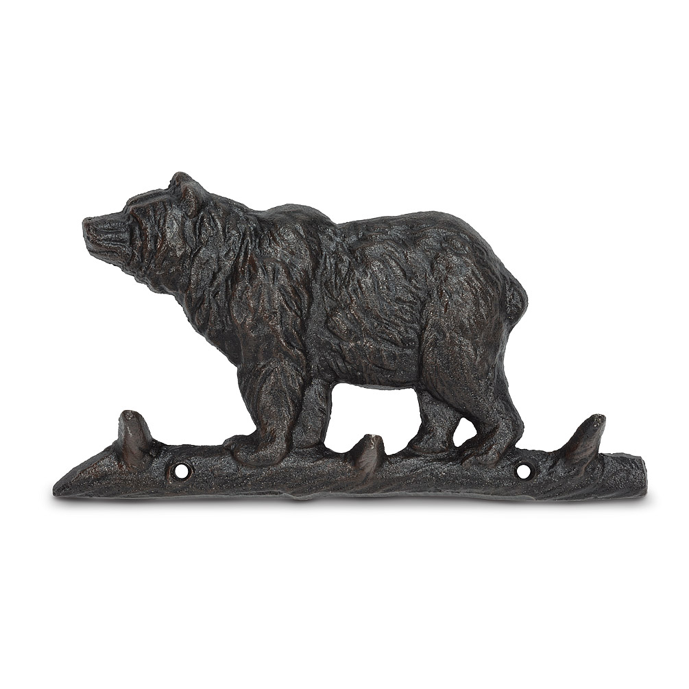 Picture of Abbott Collection AB-27-FOUNDRY-0152 9.5 in. Triple Bear Wall Hook&#44; Black & Brown