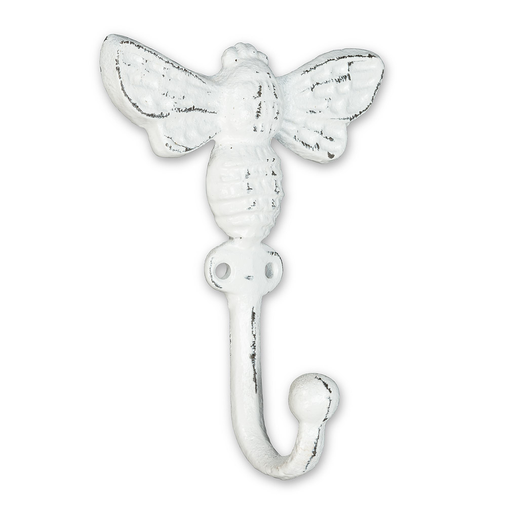 Picture of Abbott Collection AB-27-FOUNDRY-0350 5.5 in. Bee Single Wall Hook&#44; Antique White