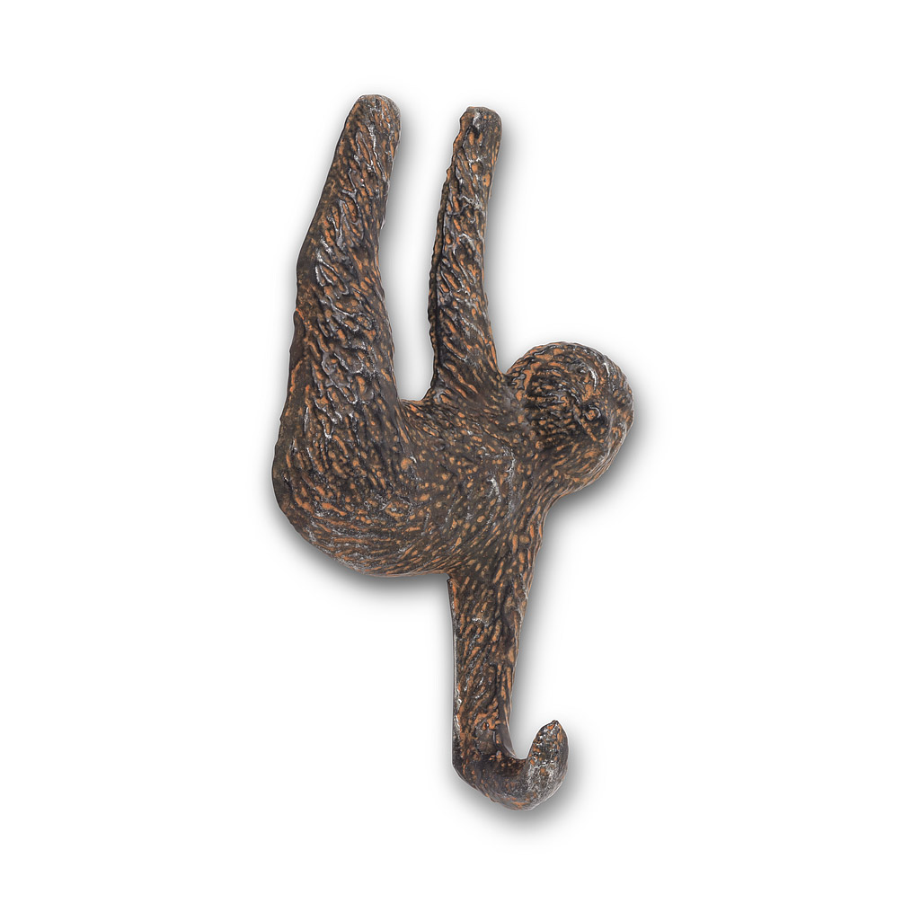 Picture of Abbott Collection AB-27-SMITH-637 6 in. Hanging Sloth Wall Hook&#44; Antique Brown