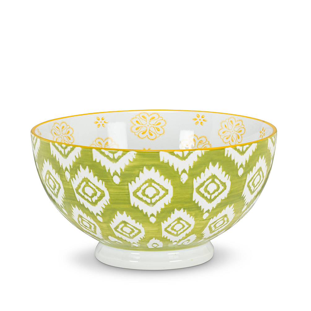Picture of Abbott Collection AB-27-RAMEN-375 6 in. Porcelain Deep Bowl&#44; Green & Yellow