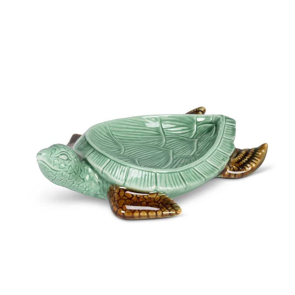 Picture of Abbott Collection AB-27-CAYMAN-037 6 in. Tortoise Soap Dish, Green