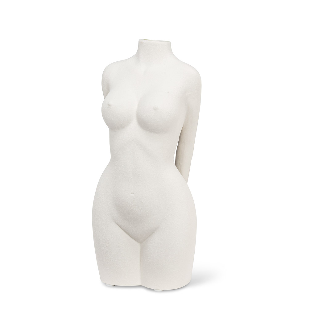 Picture of Abbott Collection AB-27-MUSE-632 10 in. Full Body Vase, White