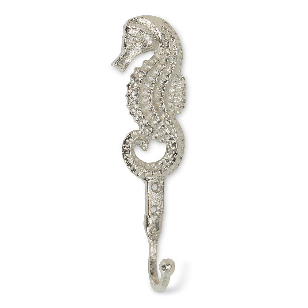 Picture of Abbott Collection AB-92-MARINE-219 8.5 in. Seahorse Single Wall Hook&#44; Nickel plated