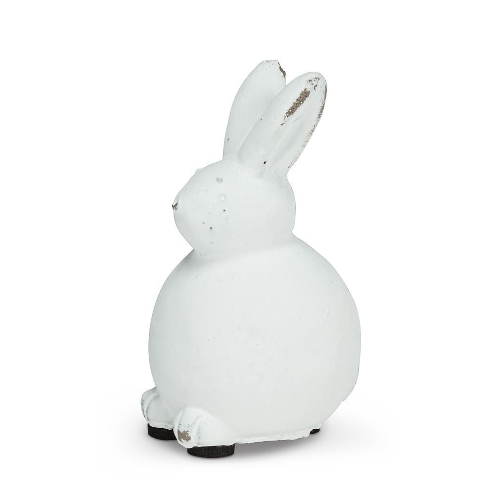Picture of Abbott Collection AB-27-WIGHT-588-SM 4 in. Cement Sitting Bunny Statue&#44; White - Small