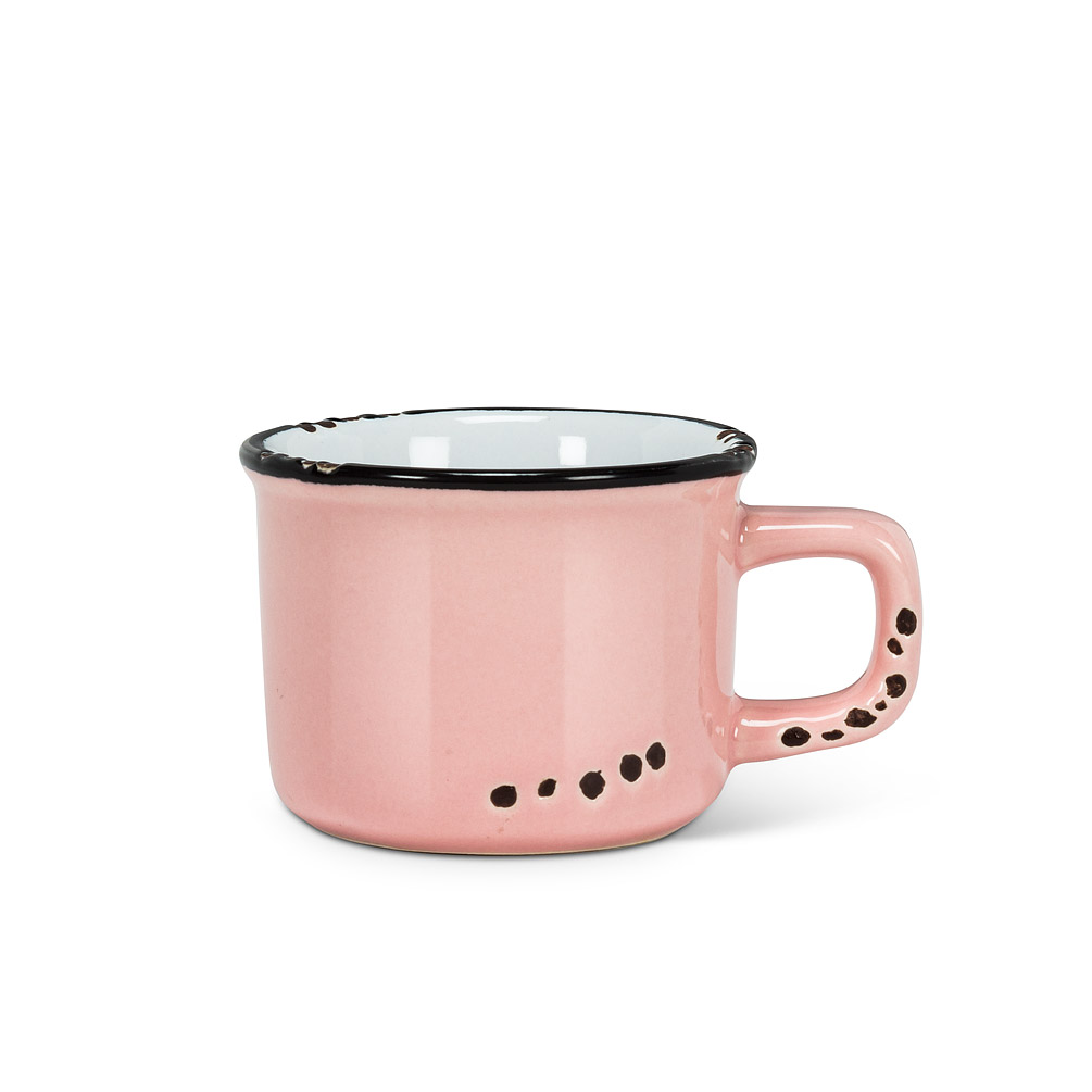 Picture of Abbott Collection AB-27-ENAMEL-ESP-PNK 2 in. Enamel Look Espresso Cup, Pink
