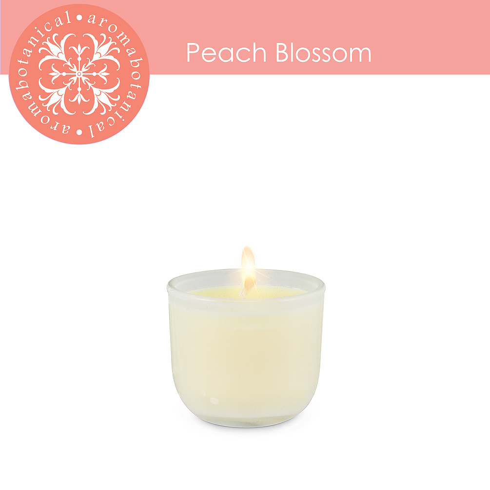 Picture of Abbott Collection AB-16-AB-MINI-PB 2 in. Mini Peach Blossom Candle&#44; White