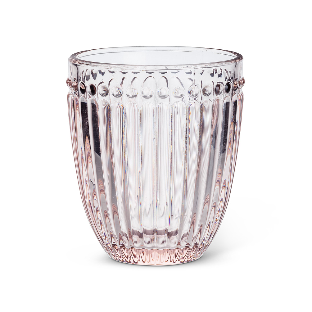 Picture of Abbott Collection AB-27-BRIAR-OF 4 in. Dot & Panel Tumbler&#44; Pink