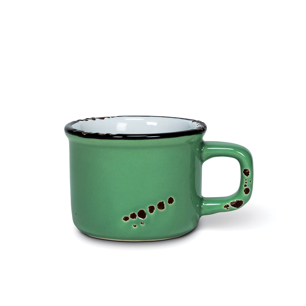 Picture of Abbott Collection AB-27-ENAMEL-ESP-FOREST 2 in. Enamel Look Espresso Cup, Forest Green