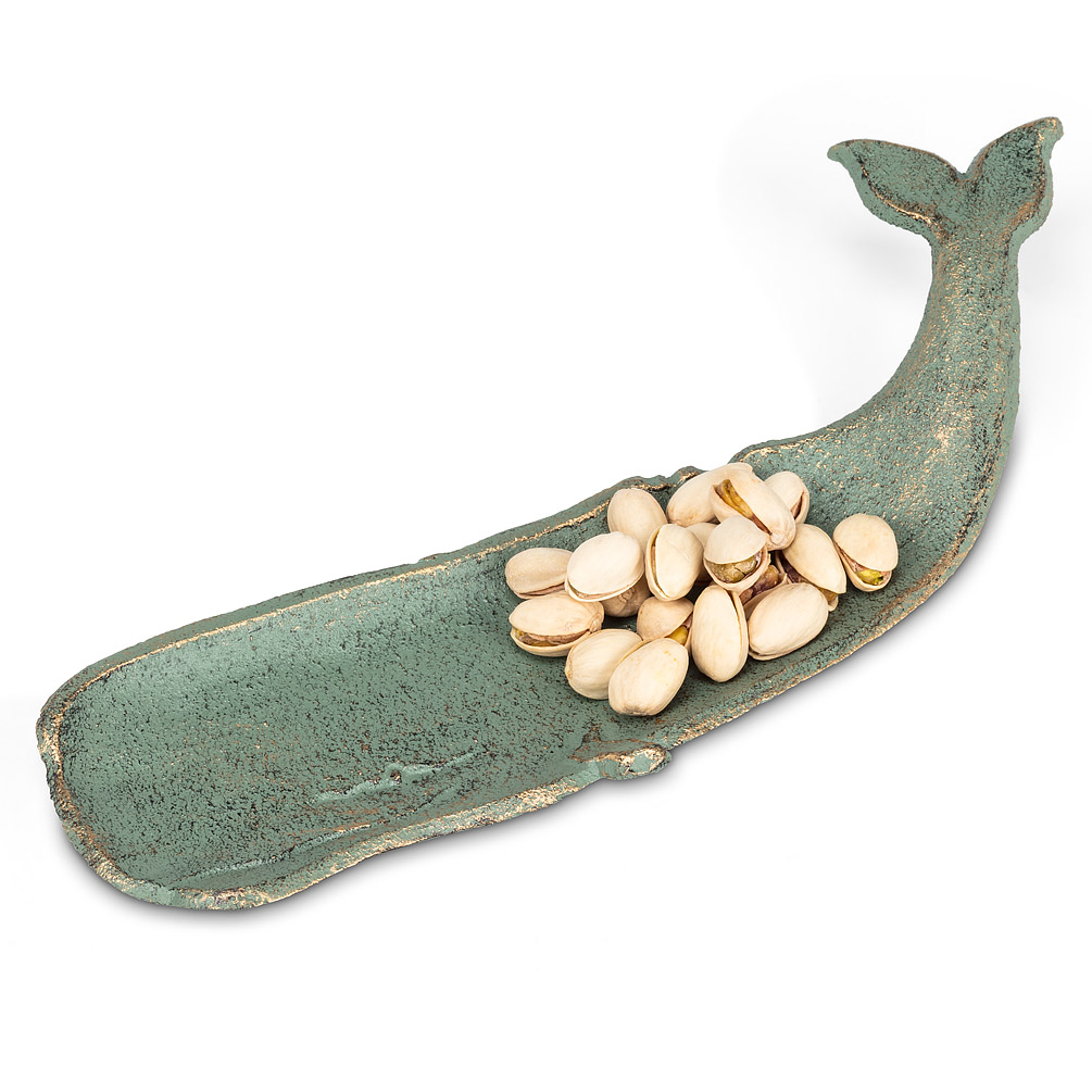 Picture of Abbott Collection AB-27-FOUNDRY-0011 10.5 in. Whale Pin Dish&#44; Verdigris