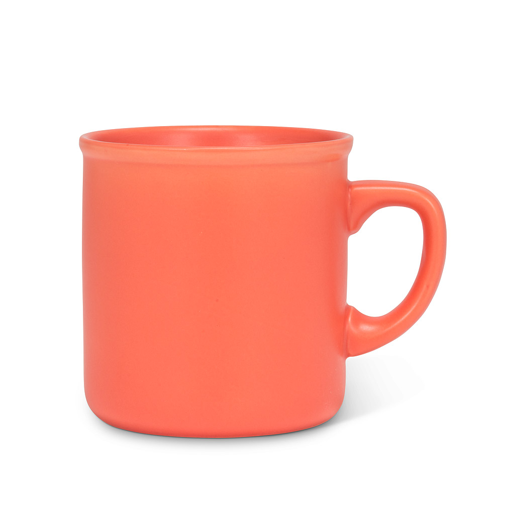 Picture of Abbott Collection AB-27-MATTE-MUG-CORAL 3.5 in. Classic Stoneware Mug, Matte Coral