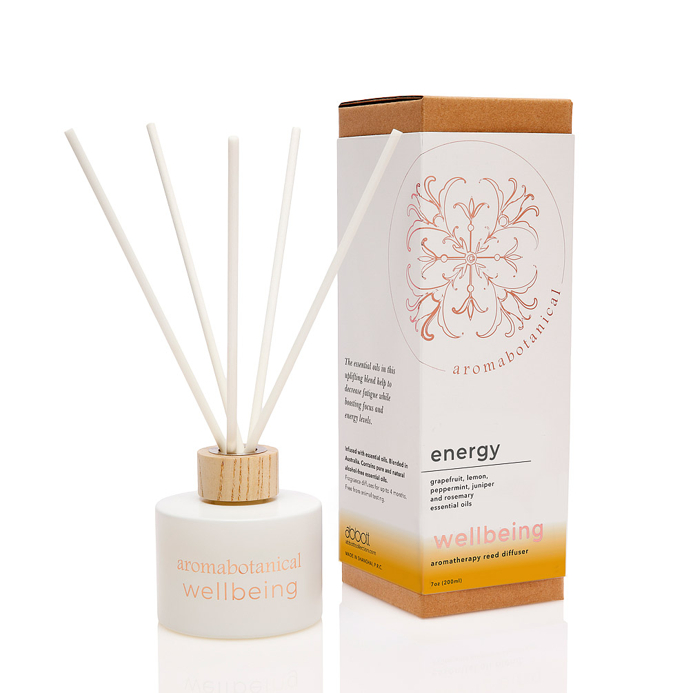 Picture of Abbott Collection AB-16-WB-REED-EN 3.5 x 9 in. Energy Reed Diffuser&#44; Clear