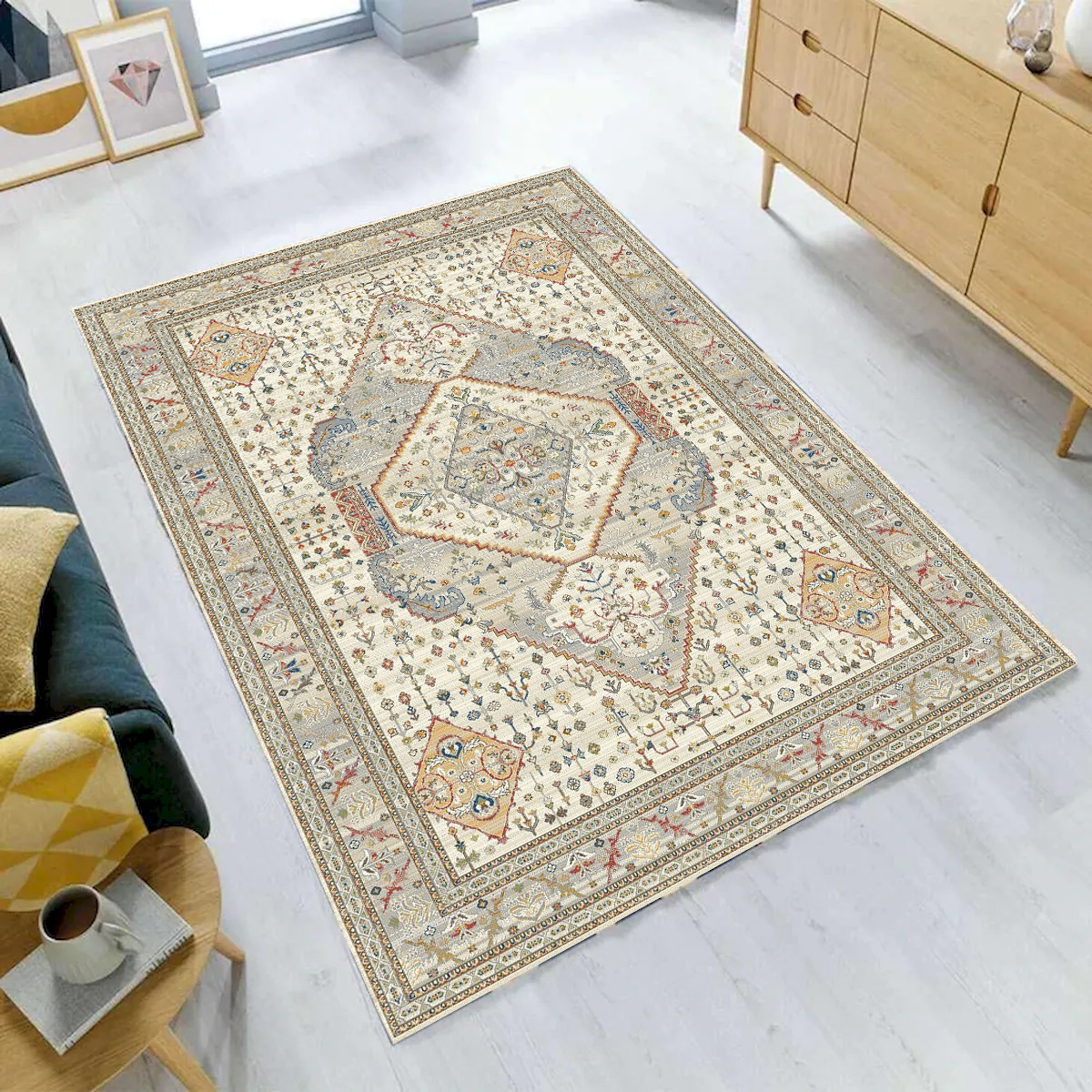 VA-HEI-81-1515 8 x 10 ft. Heirloom Multi Color Patterned Rectangle Area Rug -  Mr. MJs Trading