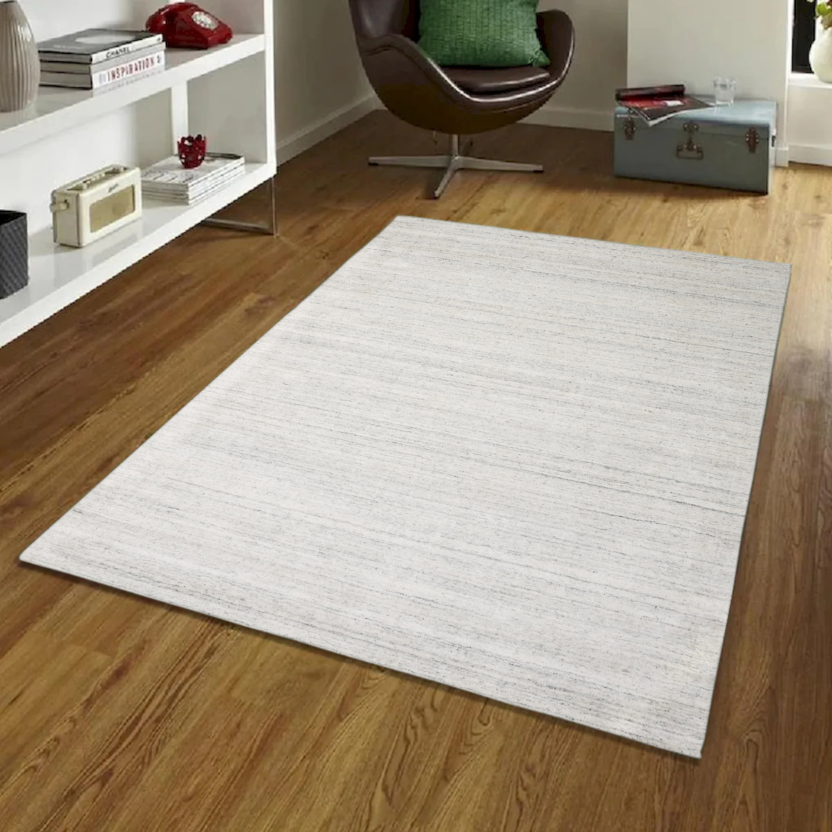 Picture of Mr. MJs Trading VA-LUX-91-1450AIVY 9 x 12 ft. Luxe Ivory Hand Loomed Wool & Viscose Rectangle Area Rug