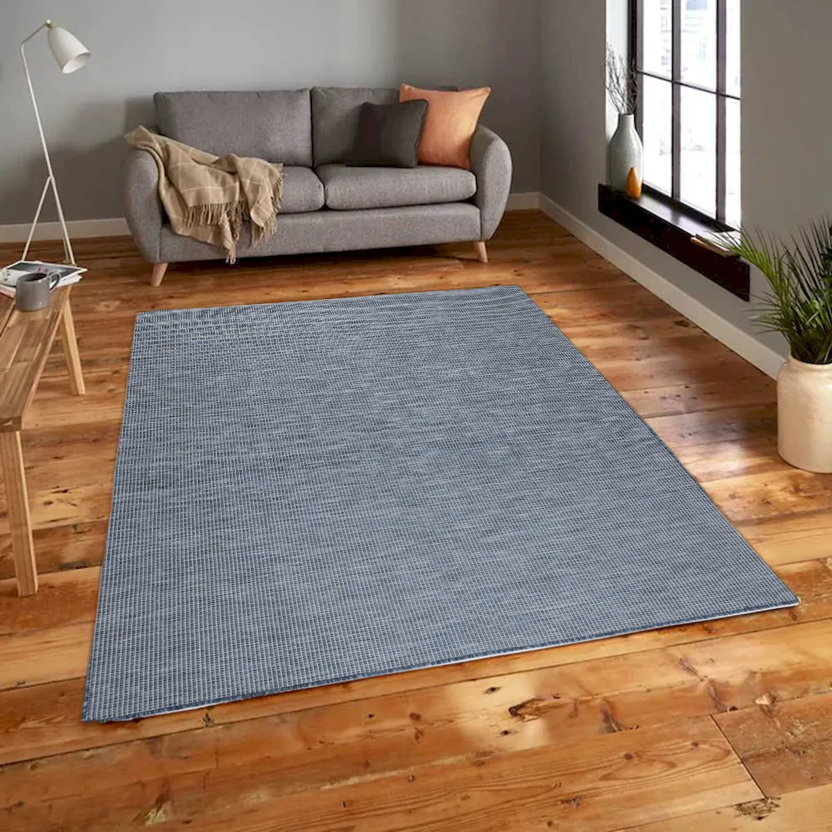 3 ft. 3 in. x 5 ft. Calypso Blue Indoor & Outdoor Rectangle Area Rug
