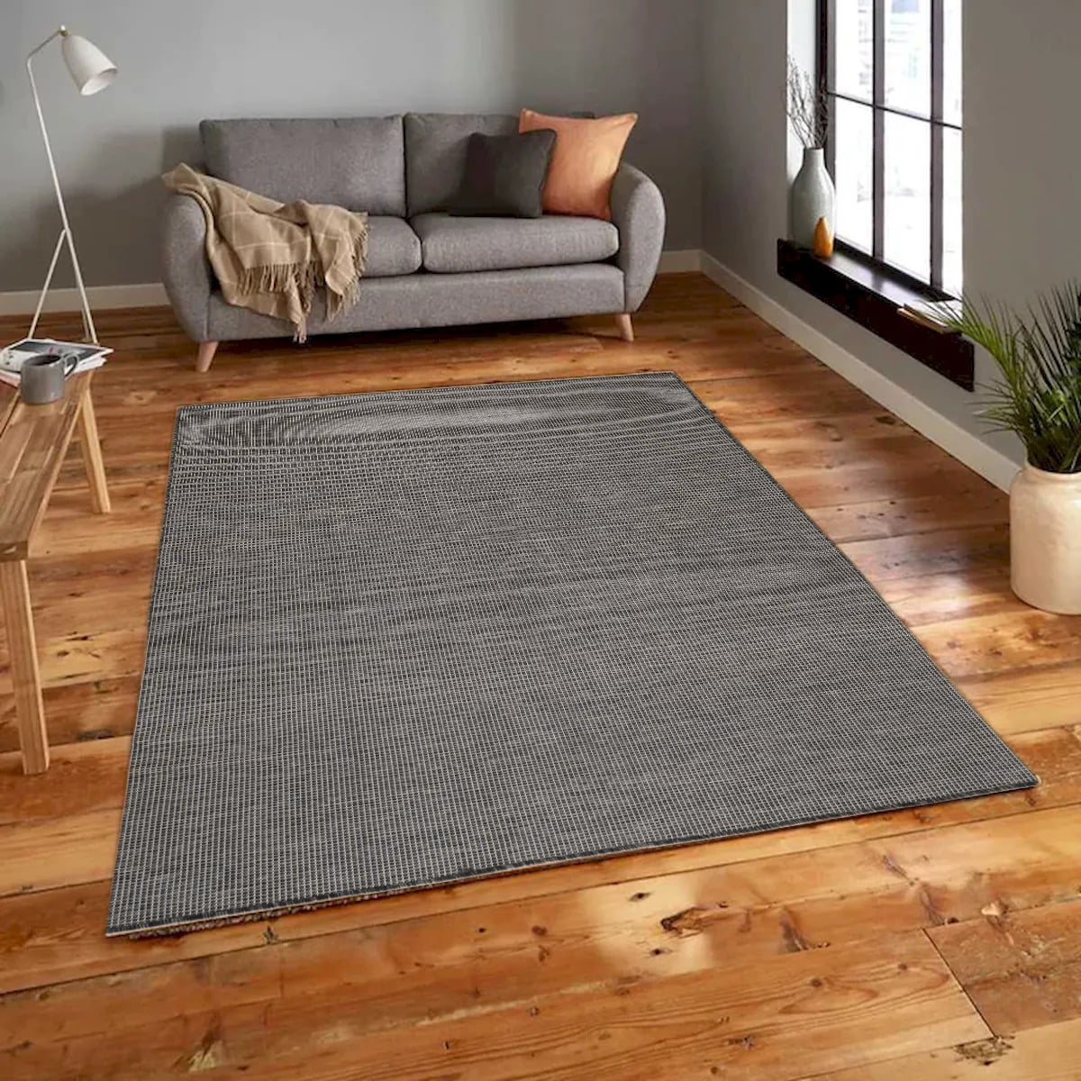 3 ft. 3 in. x 5 ft. Calypso Gray Indoor & Outdoor Rectangle Area Rug