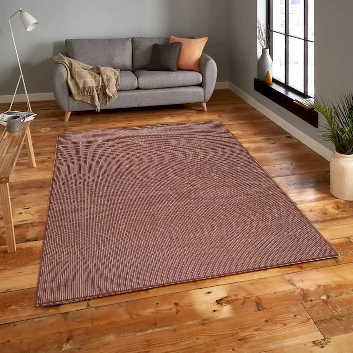 5 ft. 3 in. x 7 ft. Calypso Red Indoor & Outdoor Rectangle Area Rug