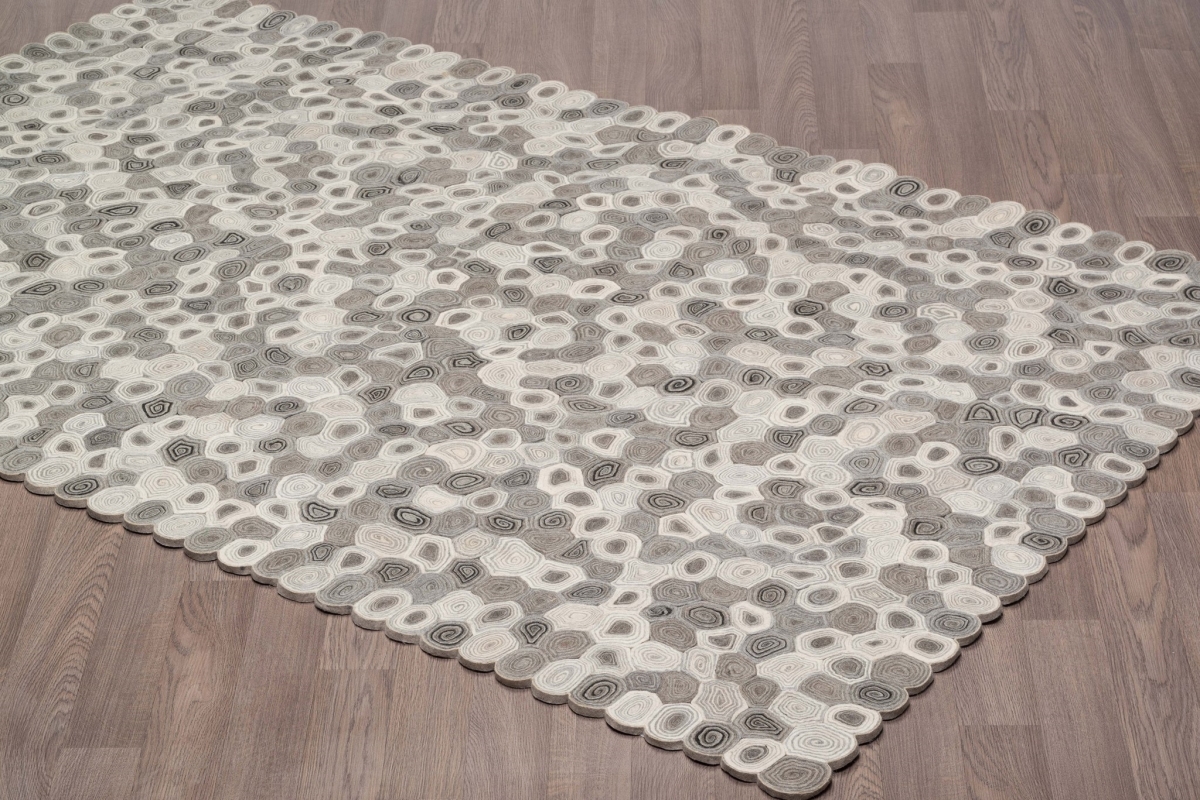 Picture of Mr. MJs Trading VA-EXQ-81-SGRY6001 8 ft. x 10 in. Exquisite Gray Swirls Hand Knotted Wool Rectangle Area Rug