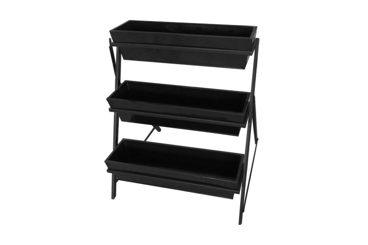 AI-GG9557 3 Tier Rectangular Planters on Iron Base Plant Stand