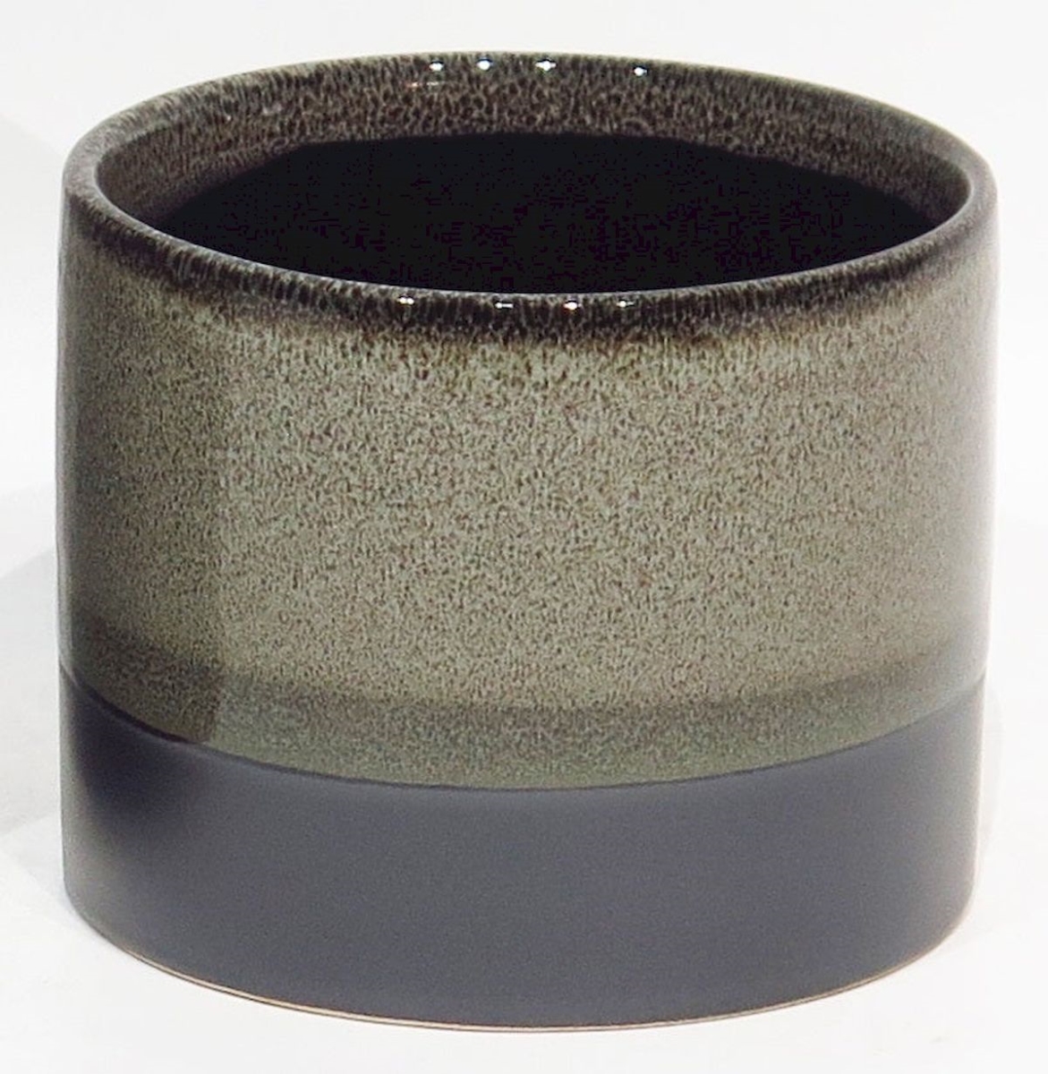 AI-CE00-177 Gray & Black Reactive Glaze Ceramic Planter
