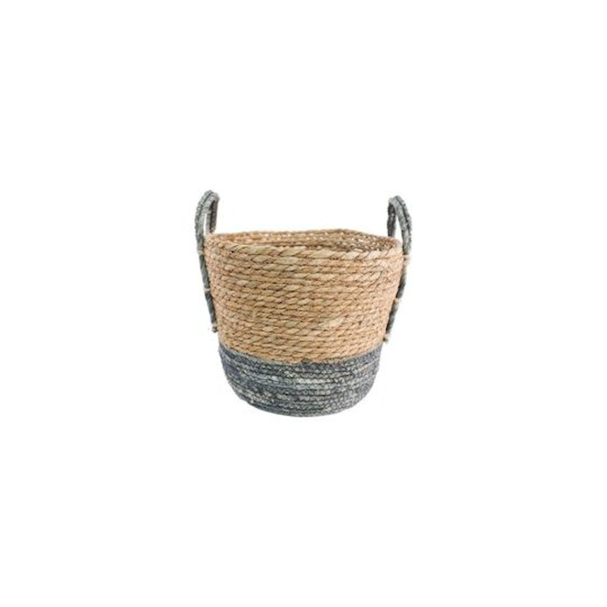 Picture of Mr. MJs Trading CM-AS649NA Natural & Blue Weave with Handles Basket