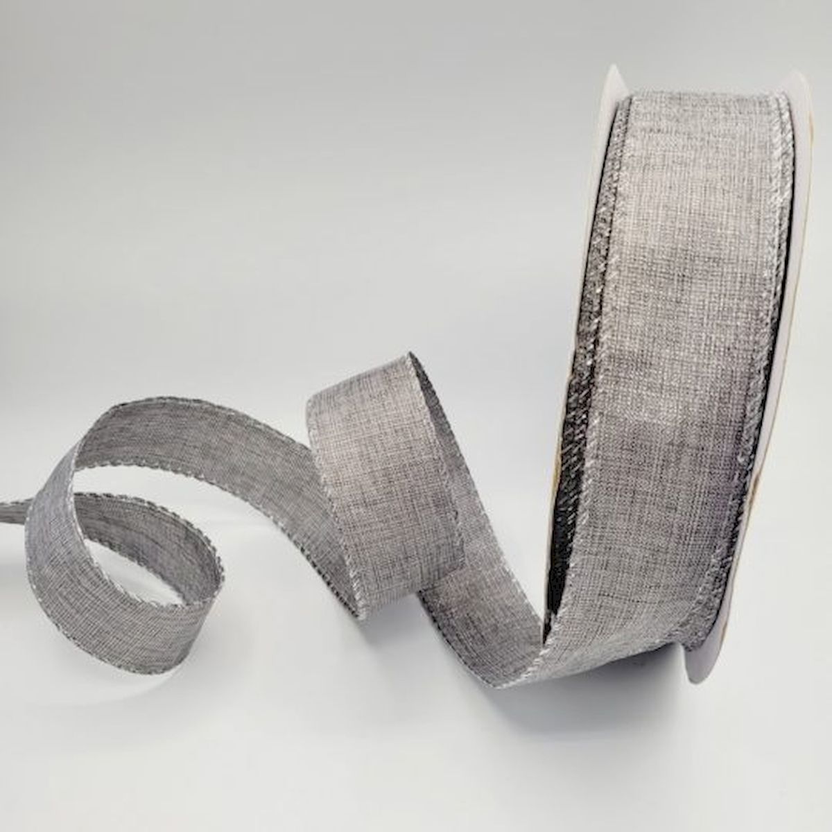 Picture of Mr. MJs Trading CM-IB047SI Silver Metallic Fabric Ribbon