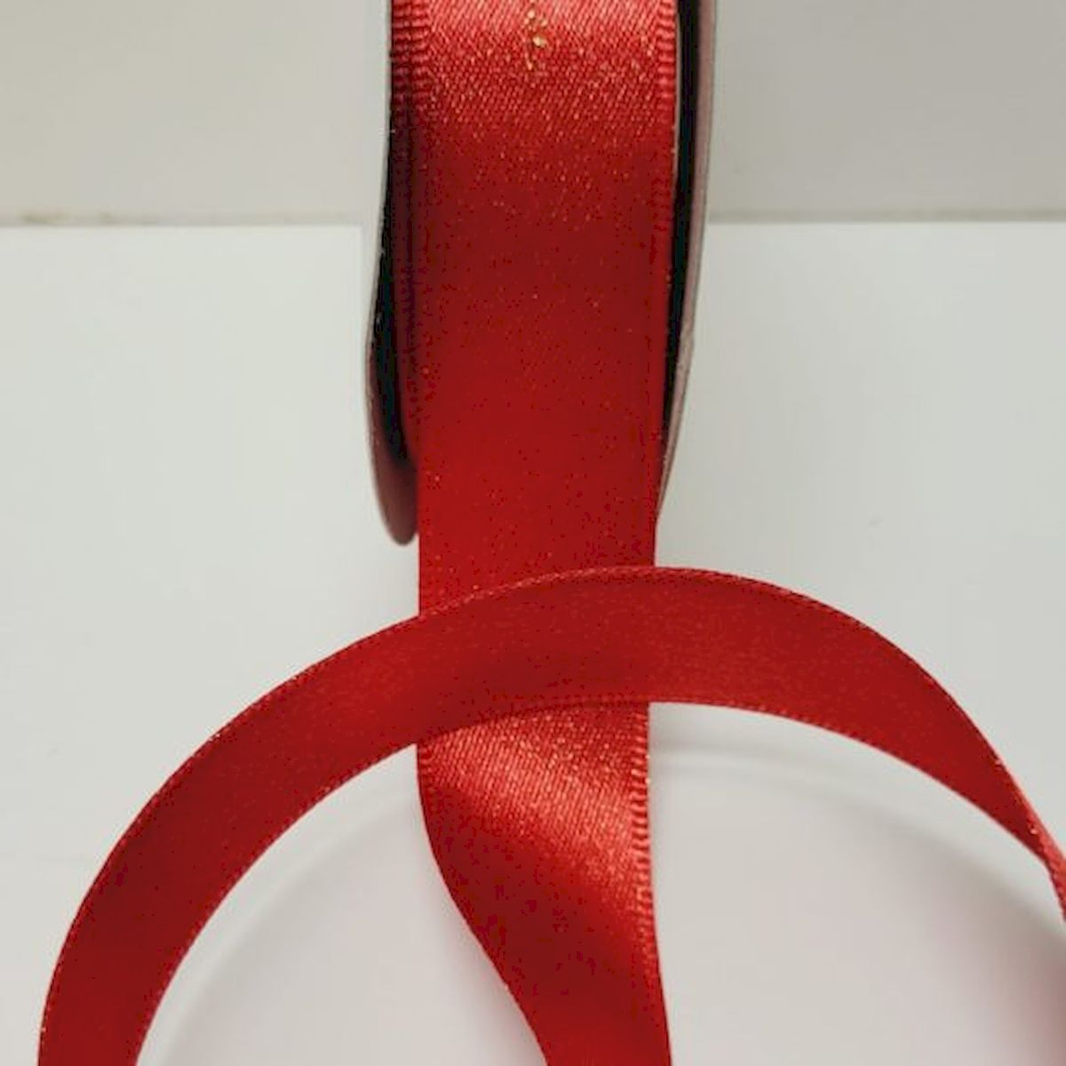 Picture of Mr. MJs Trading CM-PR035RD 0.87 in. x 10 Yards Metallic Red with Gold Satin Ribbon