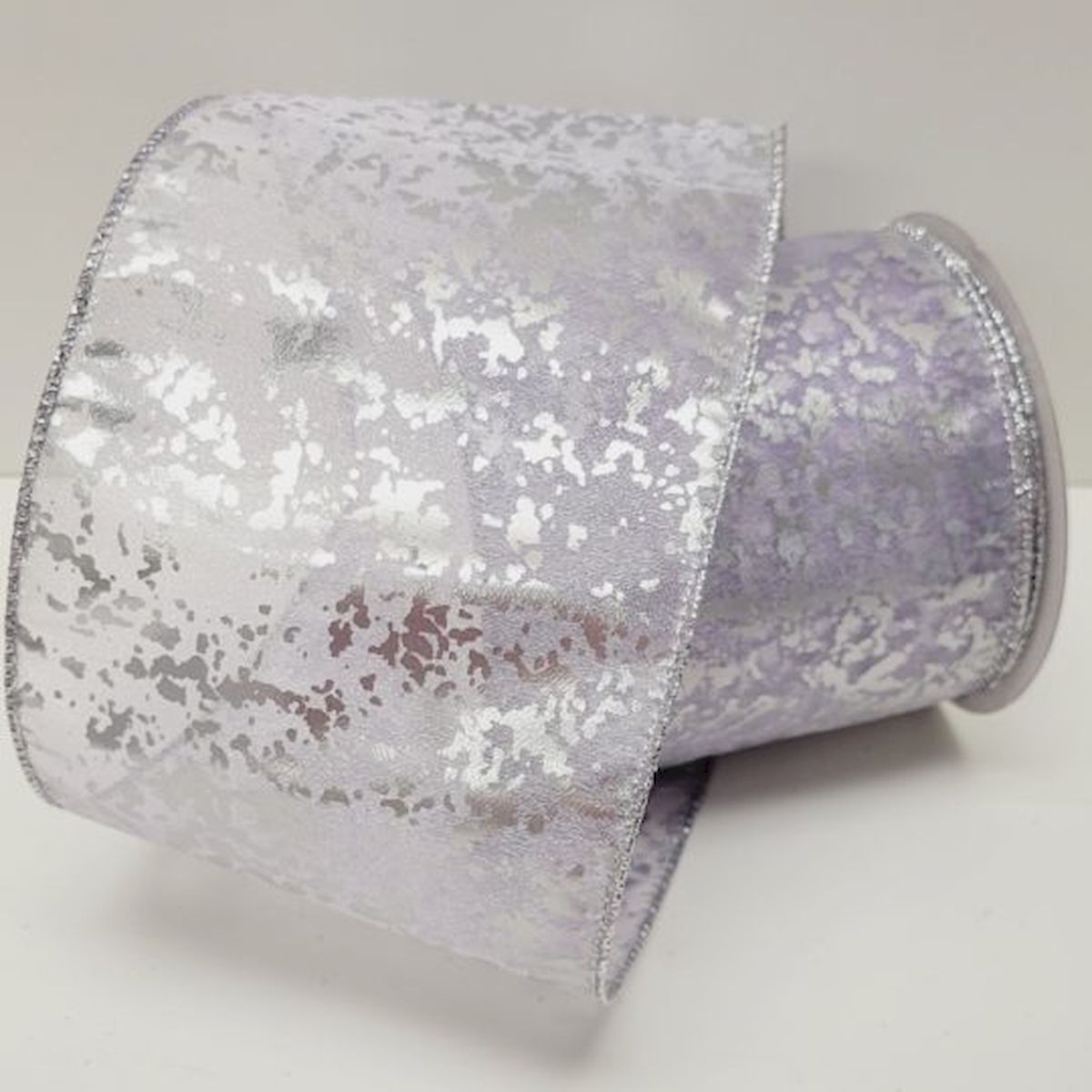 Picture of Mr. MJs Trading CM-RY449SI 4 in. x 10 Yards Sheer Lavender & Silver Ribbon