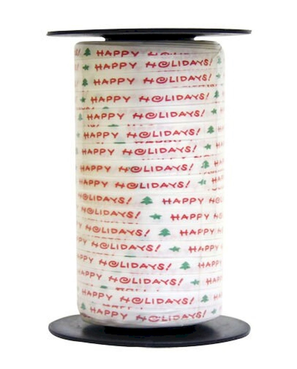Picture of Mr. MJs Trading AI-1125 0.25 in. x 250 Yards Happy Holidays Curling Ribbon