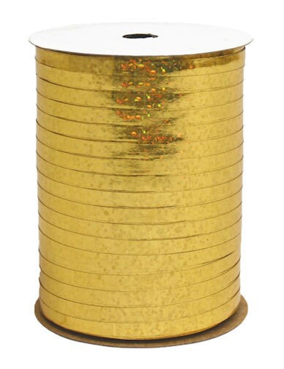 Picture of Mr. MJs Trading AI-155 0.19 in. x 100 Yards Gold Holographic Curling Ribbon