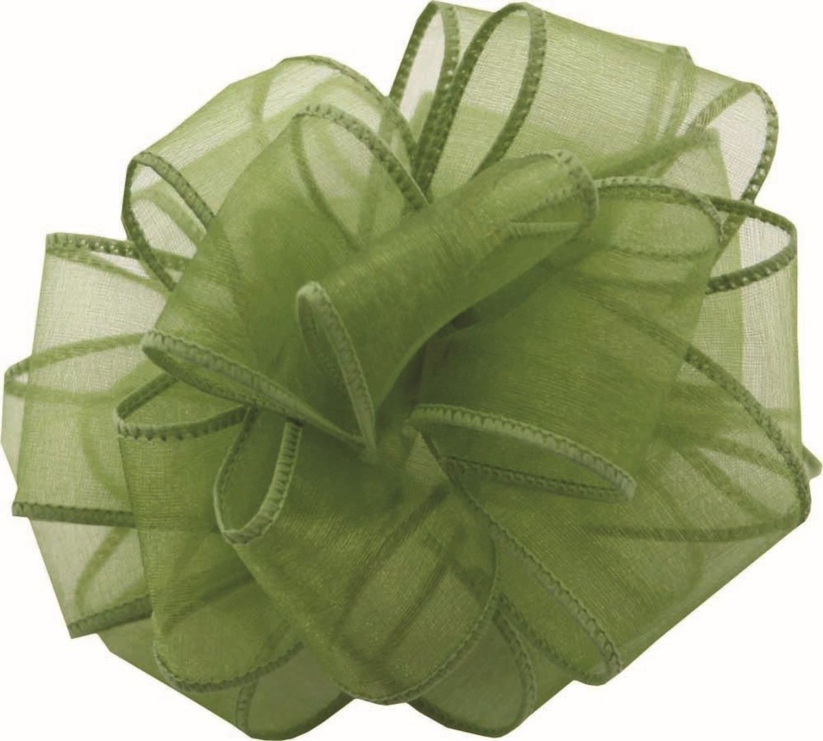 Picture of Mr. MJs Trading AI-190922 Basil Green Sheer Essence Wired Ribbon
