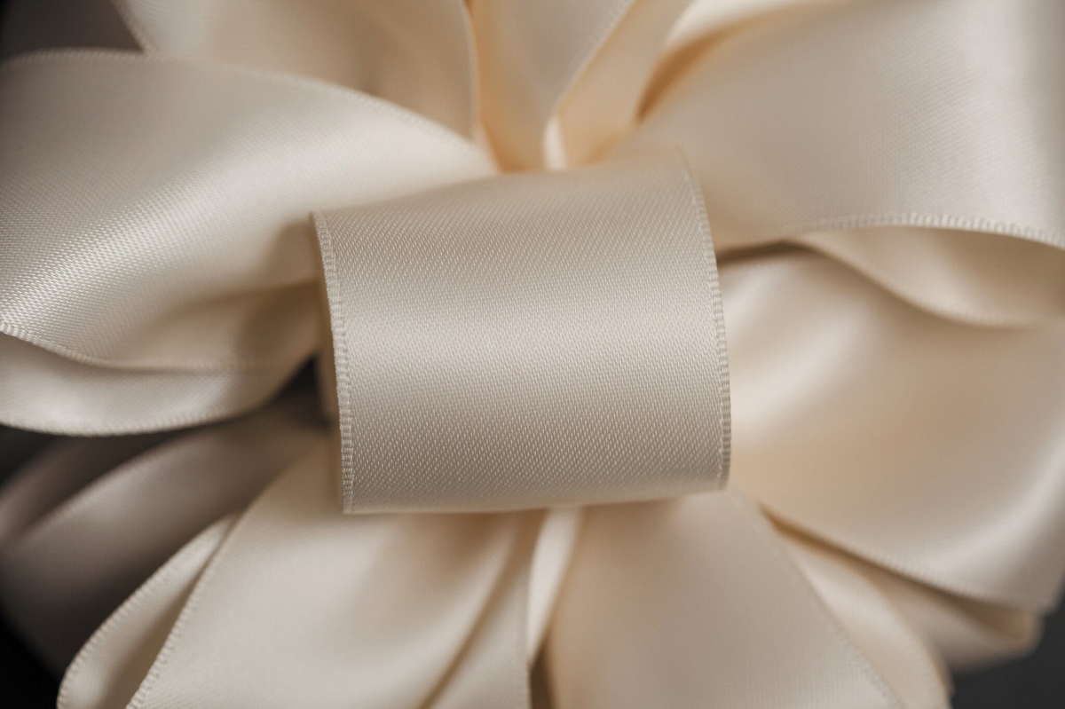 Picture of Mr. MJs Trading AI-199386 Ivory Double Face Satin Ribbon