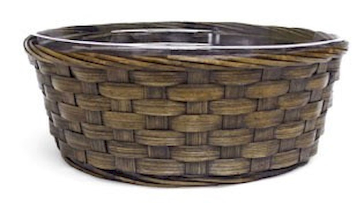 AI-2025GB Brown Wicker Round Basket