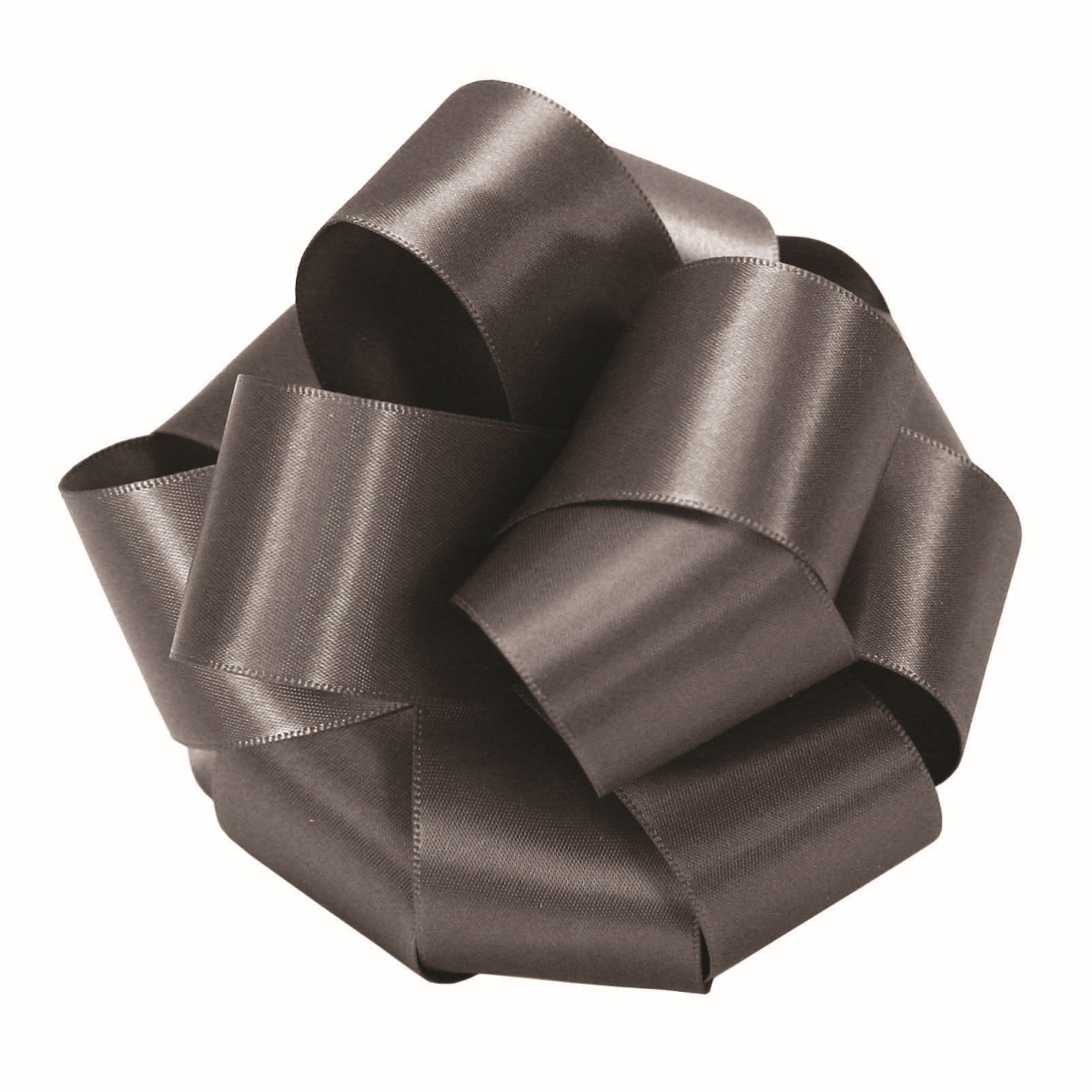 Pewter Double Face Satin Ribbon