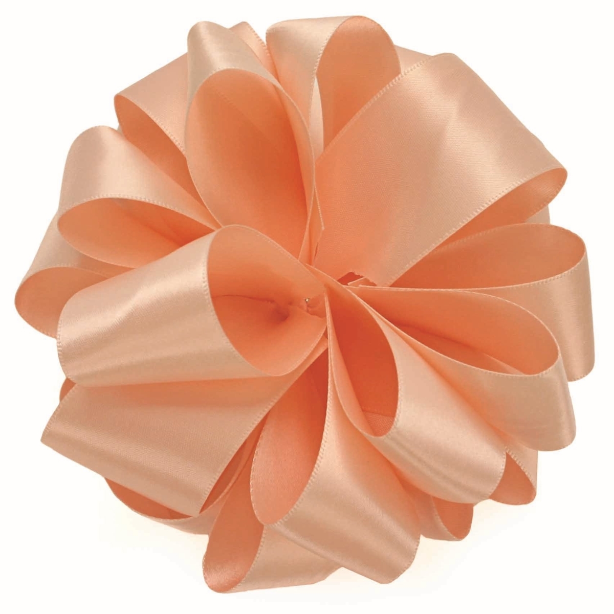 Peach Double Face Satin Ribbon