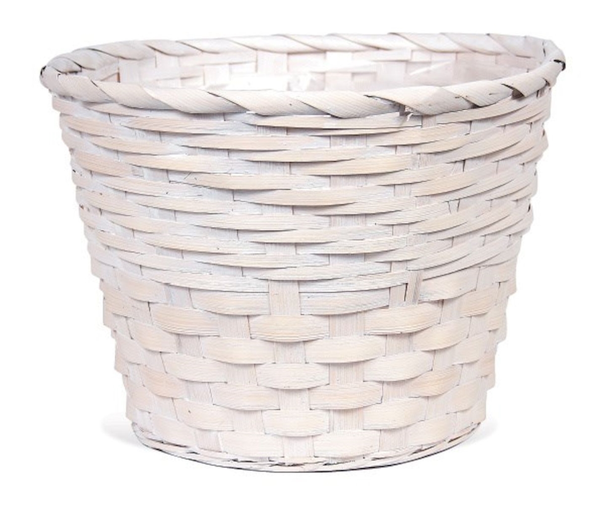 AI-3525WW Basket Shaped White Washed Planter