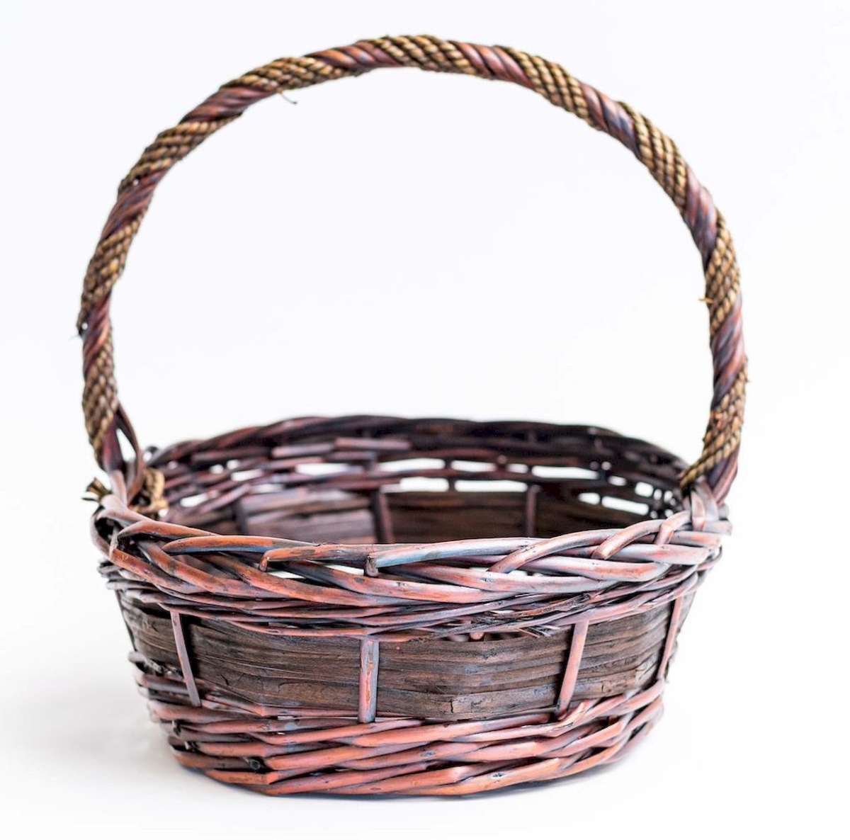 AI-4065MAHB Handled Mahogany Basket