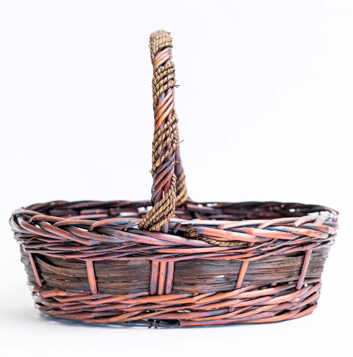 Oval Brown Willow Basket