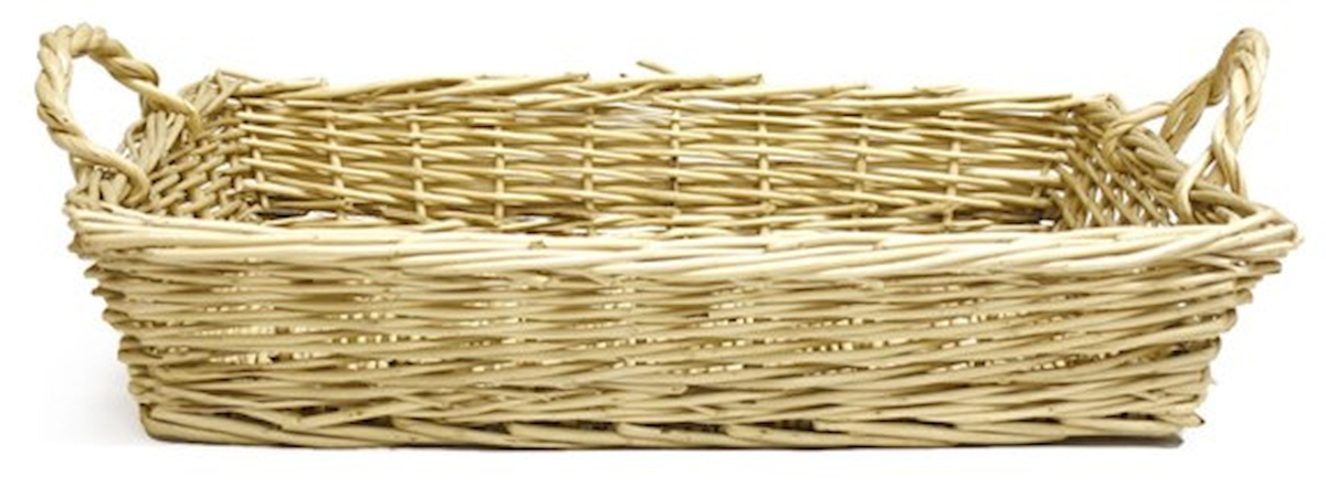 AI-5170 Light Brown Rectangular with Handles Basket