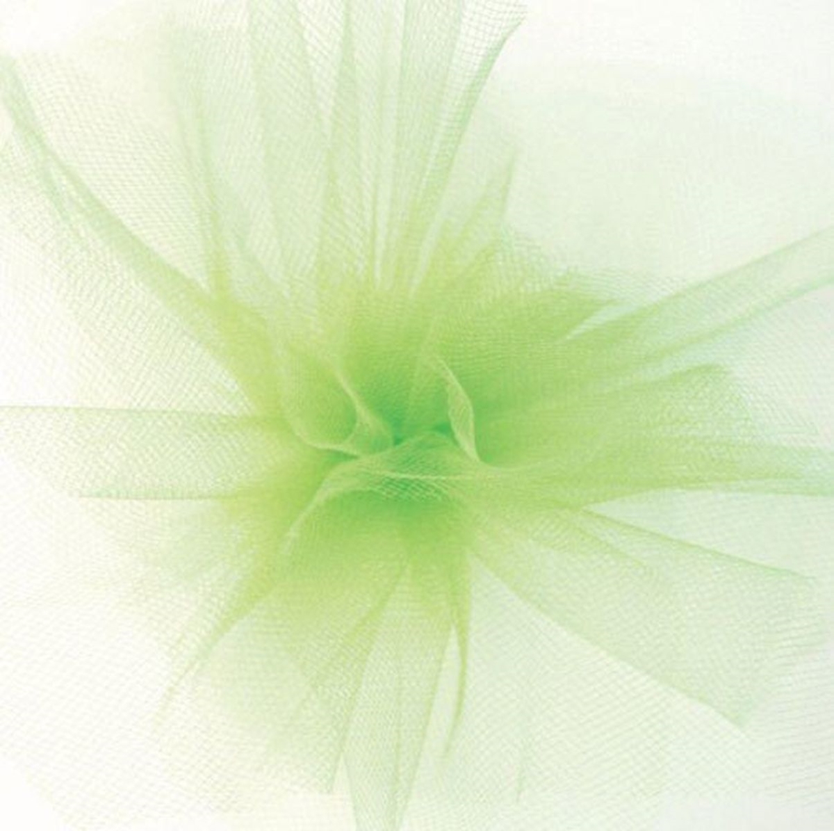Citrus Green Tulle Ribbon